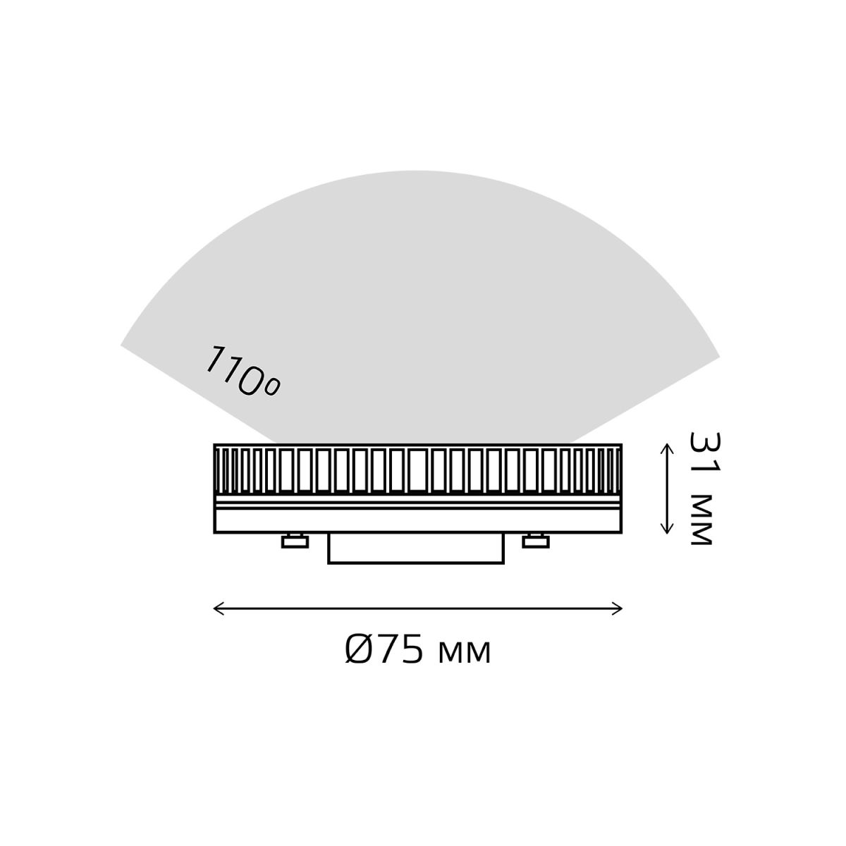 Светодиодная диммируемая лампа Gauss Smart Light Е27 27W 2700К 1400112 в Санкт-Петербурге