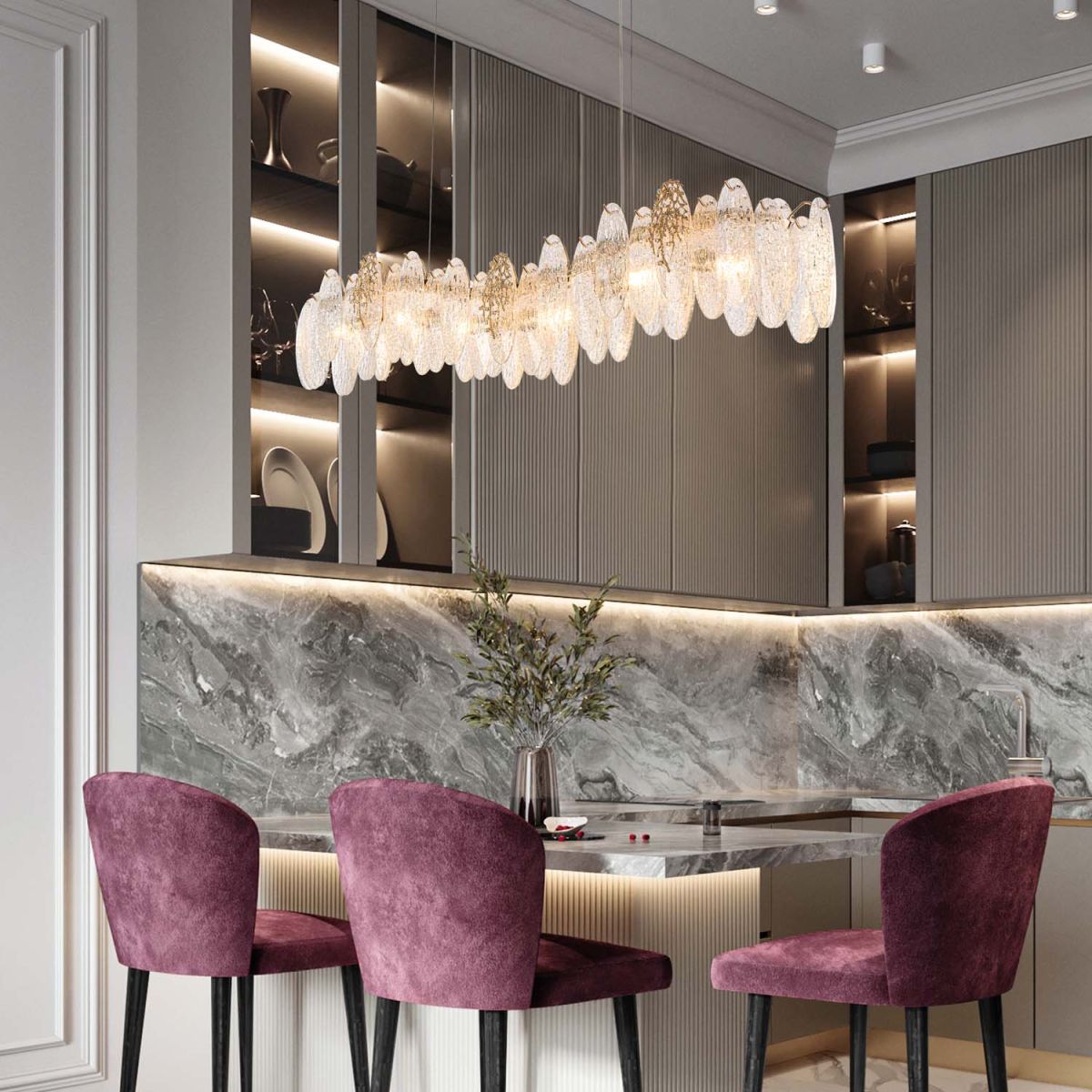 Подвесная люстра Modelux ML.9529.1200 GD в Санкт-Петербурге