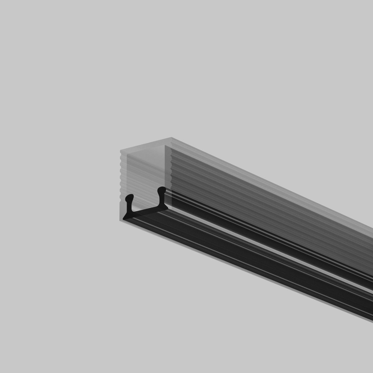 Рассеиватель для профиля 08×09 Maytoni Led Strip ALM-0809-B-DF-2M 642018 в Санкт-Петербурге