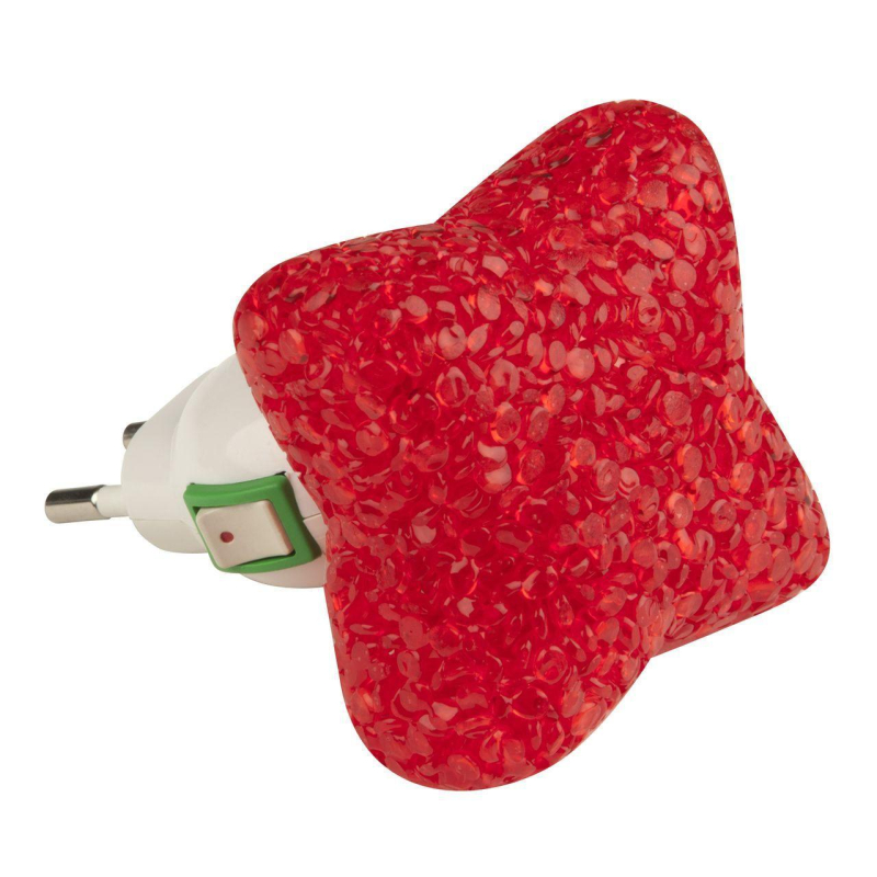 Настенный светодиодный светильник (10326) Uniel DTL-309-Звездочка/Red/1LED/0,1W в #REGION_NAME_DECLINE_PP#