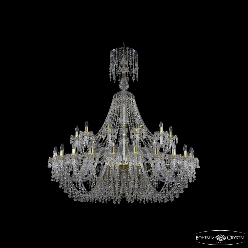 Подвесная люстра Bohemia Ivele Crystal 1410/24+12/530/XL-156 G V0300 в Санкт-Петербурге