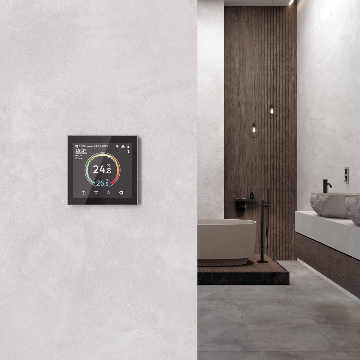 Умный сенсорный терморегулятор с LCD дисплеем Werkel 4690389218347 a071605 в #REGION_NAME_DECLINE_PP#