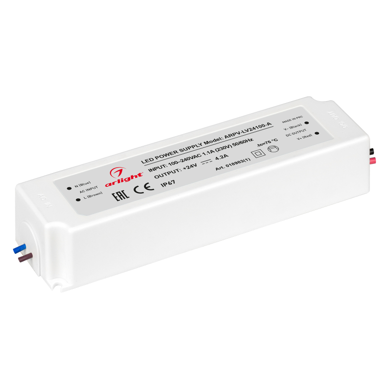 Блок питания Arlight ARPV-LV24100-A (24V, 4.2A, 100W) 018983(1) в #REGION_NAME_DECLINE_PP#