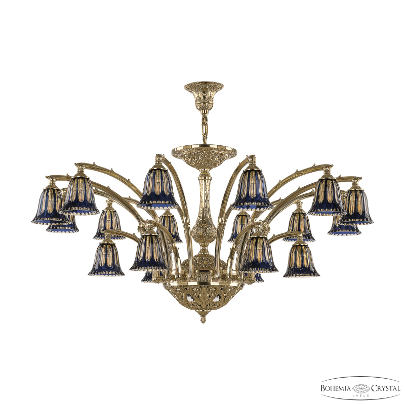 Подвесная люстра Bohemia Ivele Crystal Verona 72111/12+6/420 AZ G P2 D Amber-Blue/H-1H в #REGION_NAME_DECLINE_PP#