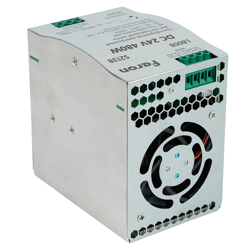Трансформатор электронный на DIN-рейку Feron LB008 480W 24V IP20 52138 в Санкт-Петербурге