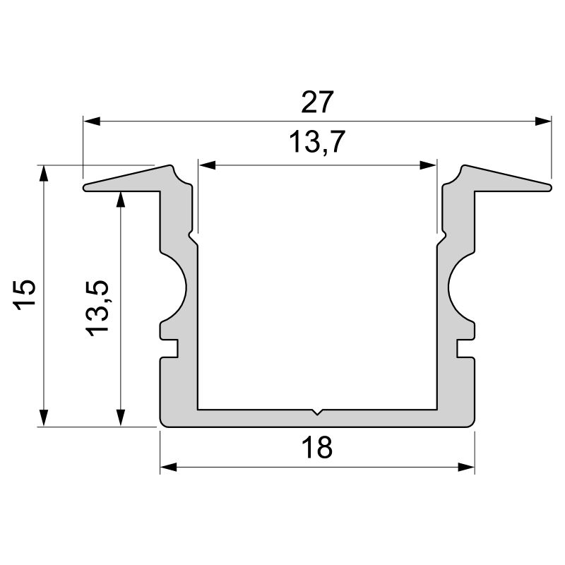 Профиль Deko-Light ET-02-12 975145 в Санкт-Петербурге