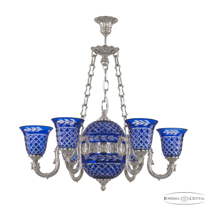 Подвесная люстра Bohemia Ivele Crystal Florence 71003P/6/175 Ni P2 U Clear-Blue/H-1J в Санкт-Петербурге