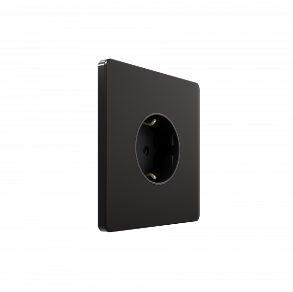 Розетка с заземлением со шторками, 16А Systeme Electric Systeme Infinity Полярная ночь FSE001045 в Санкт-Петербурге