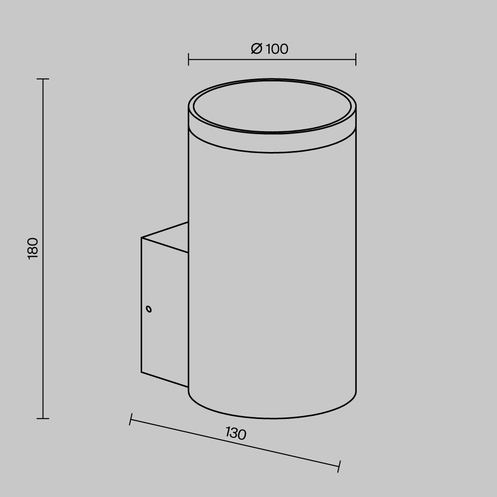 Уличный настенный светильник Maytoni Shim O514WL-L15B3K в Санкт-Петербурге