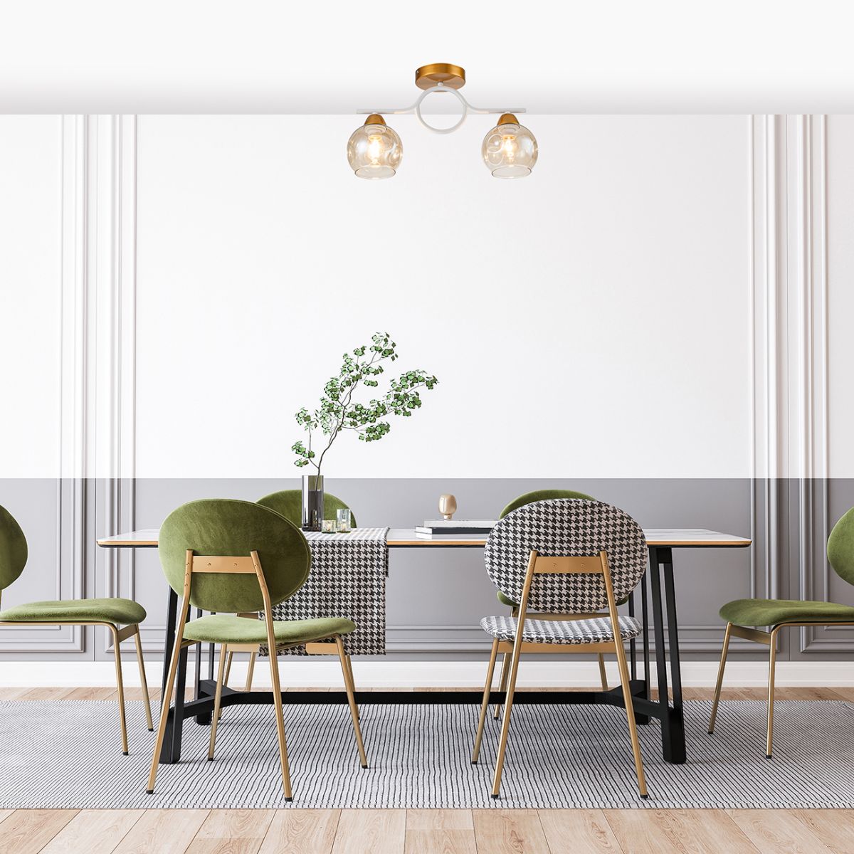 Потолочный светильник Escada Muse 1100/2P в #REGION_NAME_DECLINE_PP#