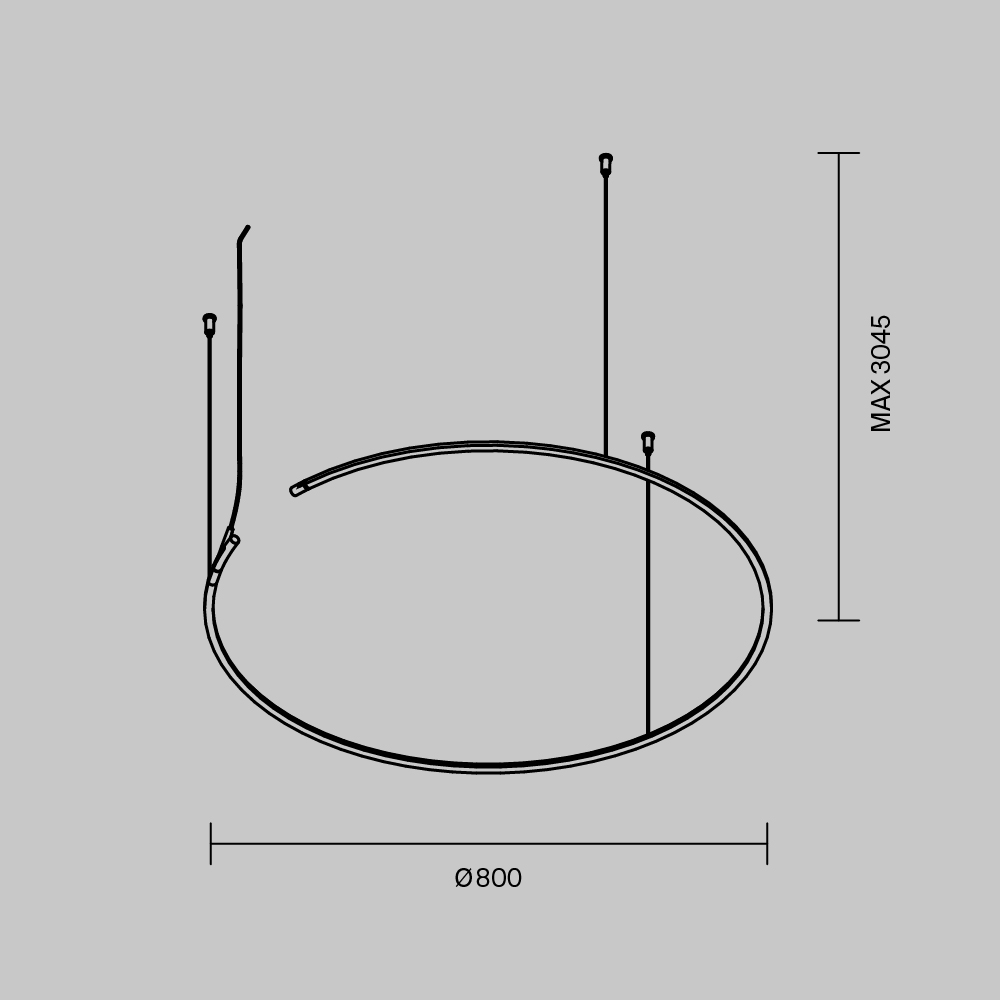 Шинопровод Maytoni Technical Busbar trunkings Arity TRX233-RH-D800-B в #REGION_NAME_DECLINE_PP#