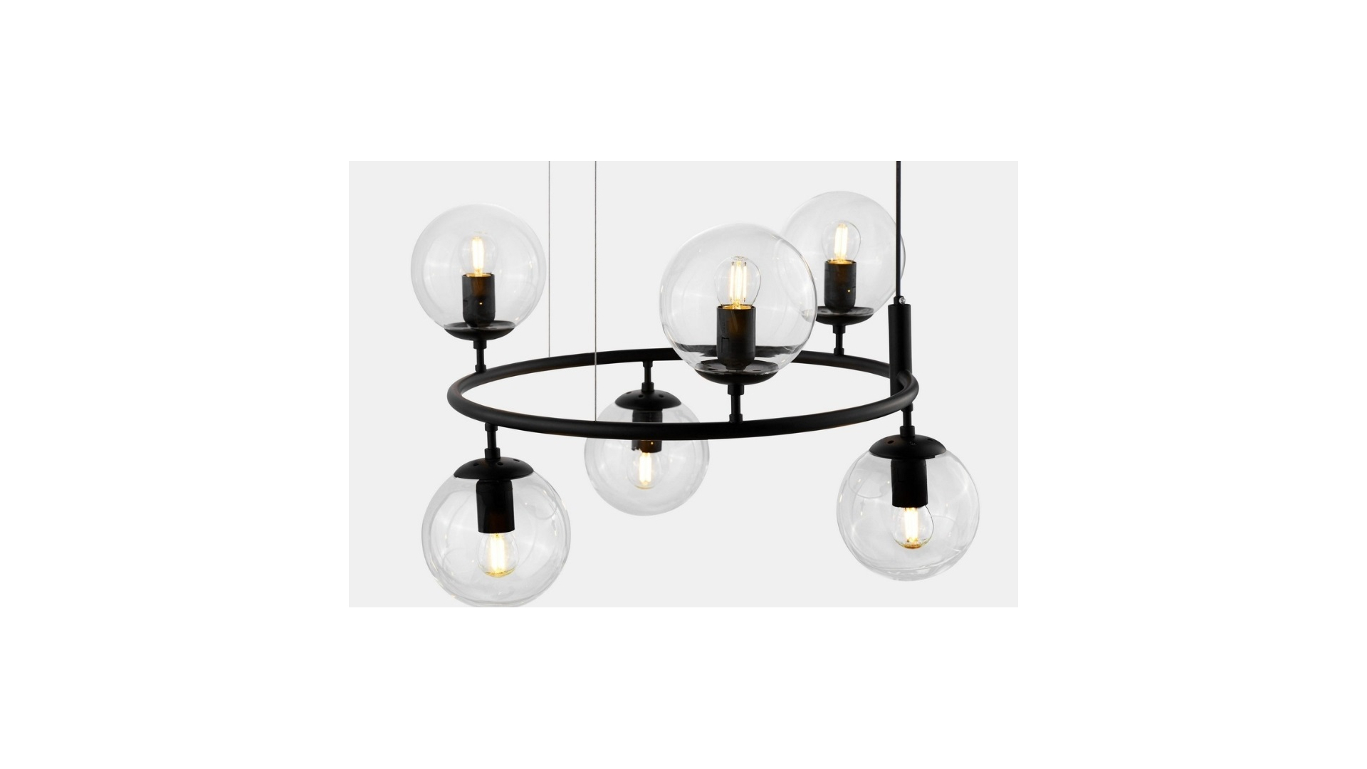 Подвесная люстра Lumina Deco Ceredo LDP 6034-6 RND BK в Санкт-Петербурге