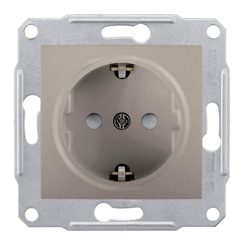 Розетка Schneider Electric Sedna с/з со шторками 16A 250V SDN3000168 в Санкт-Петербурге