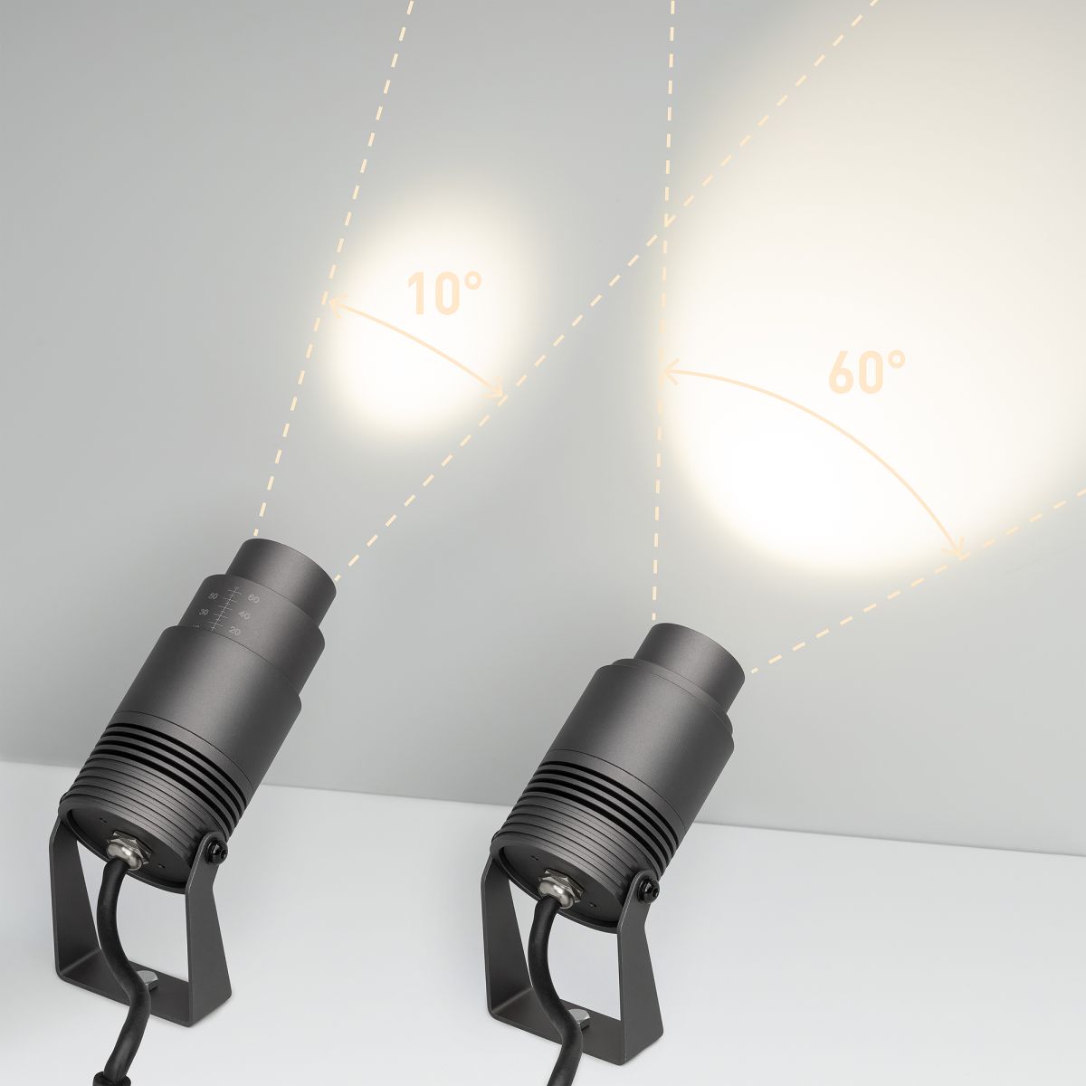 Уличный светильник Arlight ALT-RAY-ZOOM-R61-12W Warm3000 (DG, 10-60 deg, 230V) (IP67 Металл) 026447(2) в Санкт-Петербурге