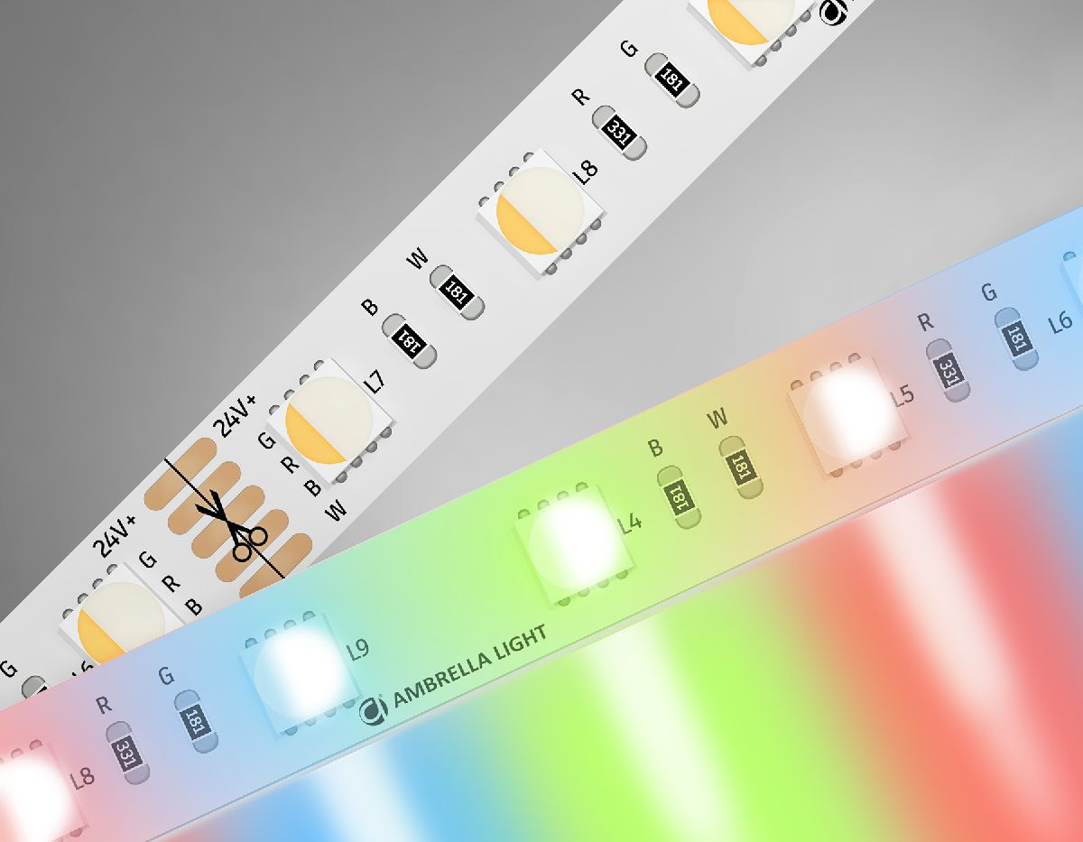 Светодиодная лента Ambrella Light LED Strip 24В 5050 10Вт/м RGBW+3000K 5м IP20 GS4401 в Санкт-Петербурге