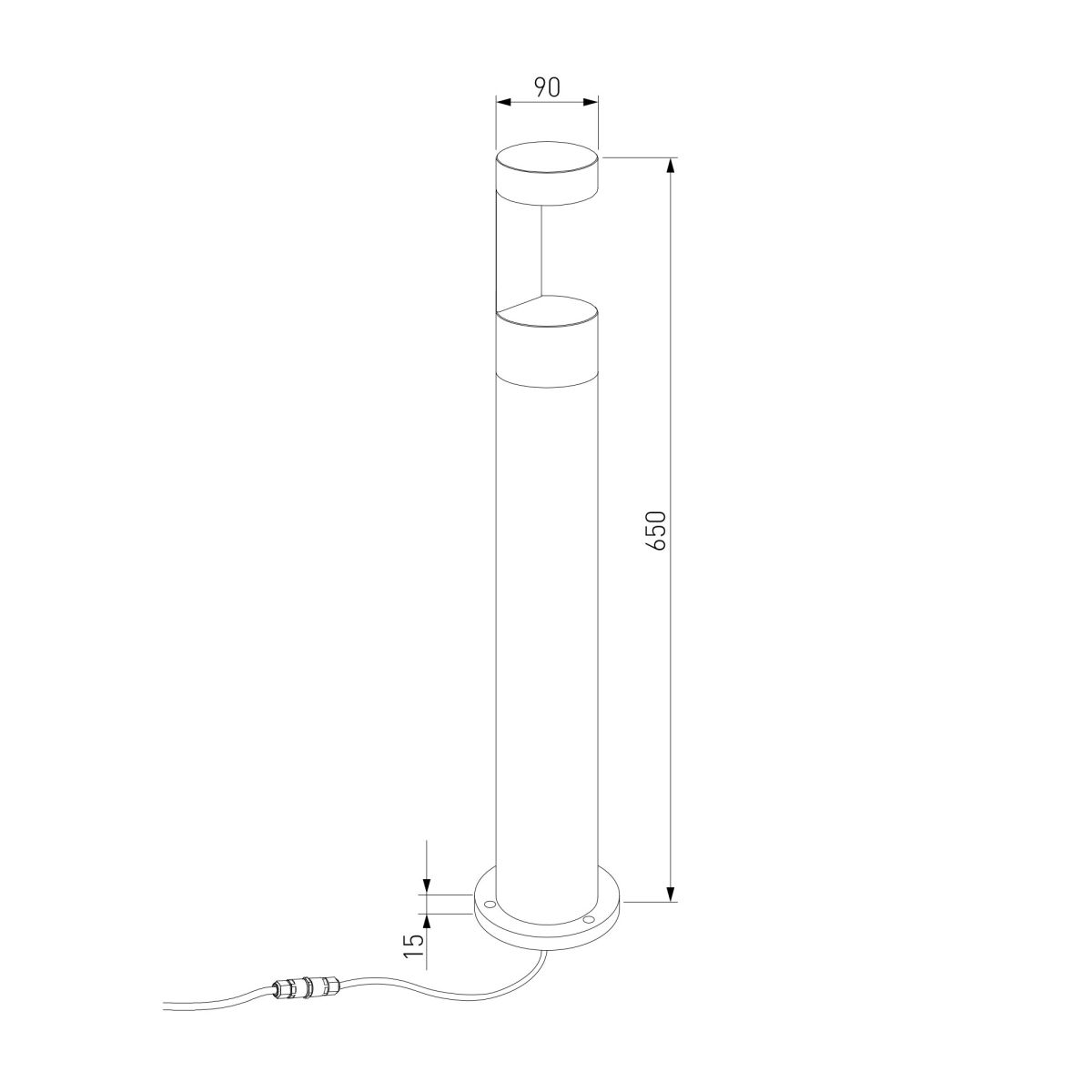 Ландшафтный светильник Elektrostandard Nimbus 35126/F серый 4690389219252 a072093 в Санкт-Петербурге