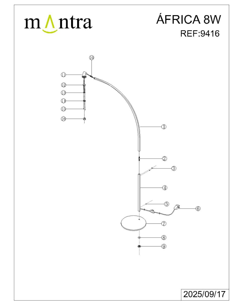 Торшер Mantra Africa 9416 в Санкт-Петербурге