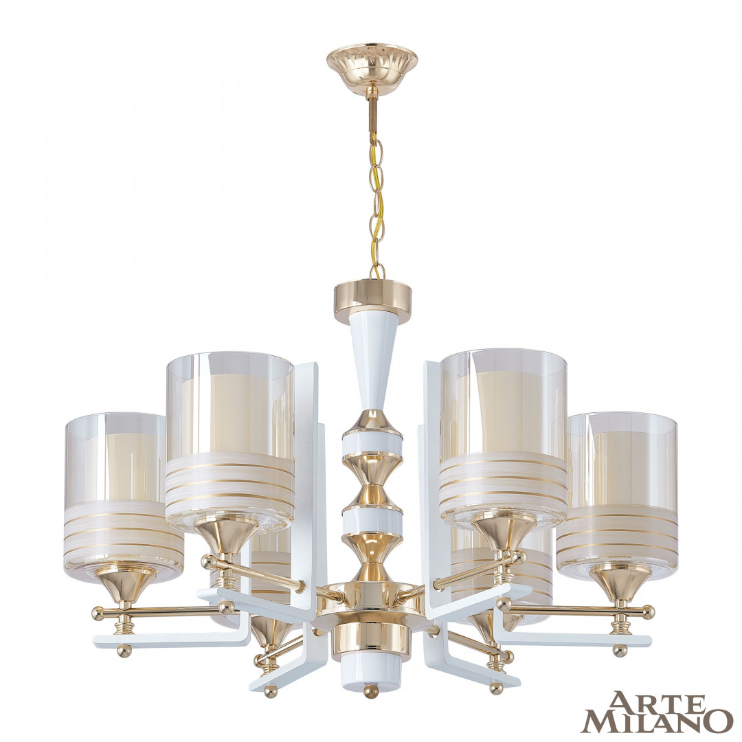 Подвесная люстра Arte Milano Florentia-6087 306087/6 Wh/Gd в Санкт-Петербурге