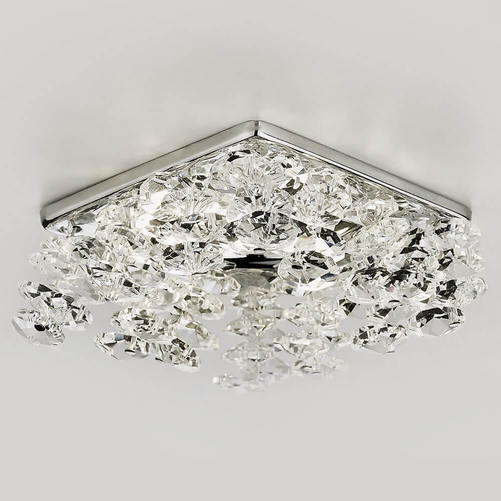 Встраиваемый светильник Ambrella Light Crystal K308 CL/G в #REGION_NAME_DECLINE_PP#