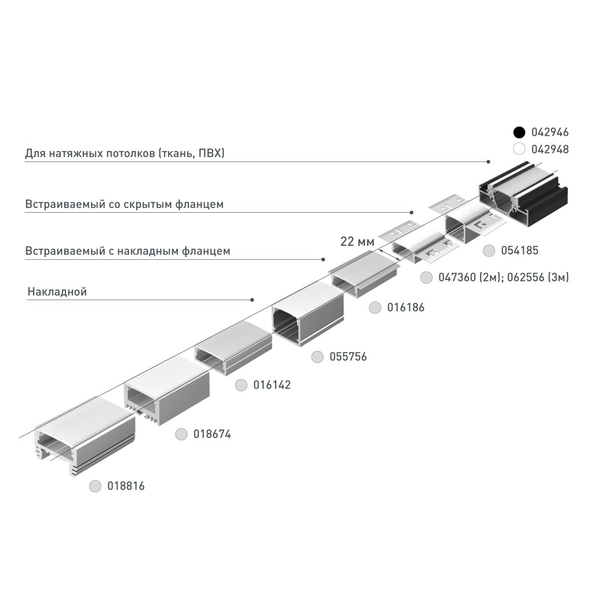 Профиль Arlight FANTOM-W20-H10-3000 ANOD (Алюминий) 062556 в #REGION_NAME_DECLINE_PP#