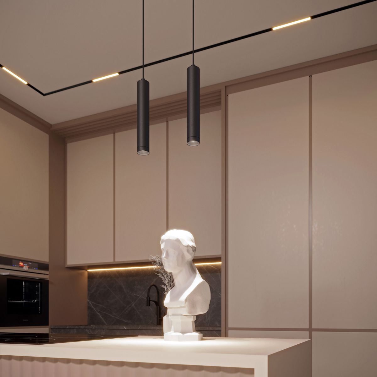 Трековый магнитный светильник Arlight MAG-ORIENT-FLAT-L690-24W Day4000 (BK, 100 deg, 48V, DALI) (IP20 Металл) 035568(1) в Санкт-Петербурге