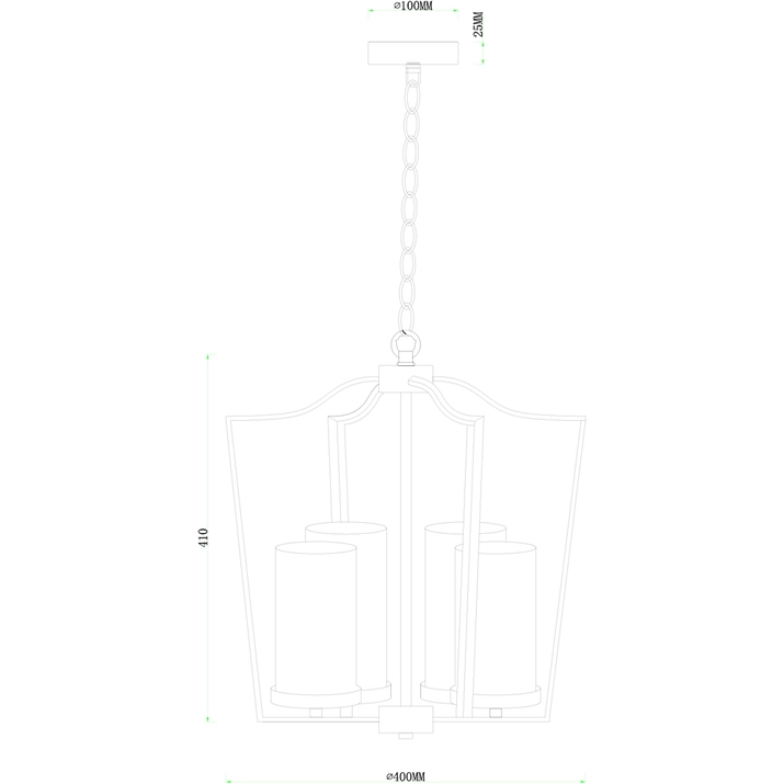 Подвесная люстра Arte Lamp Nuvola A7017SP-4BK в Санкт-Петербурге