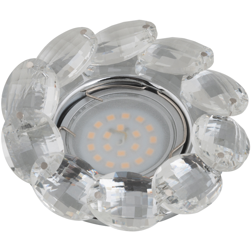 Встраиваемый светильник Fametto Peonia DLS-P114 GU5.3 CHROME/CLEAR 10547 в Санкт-Петербурге