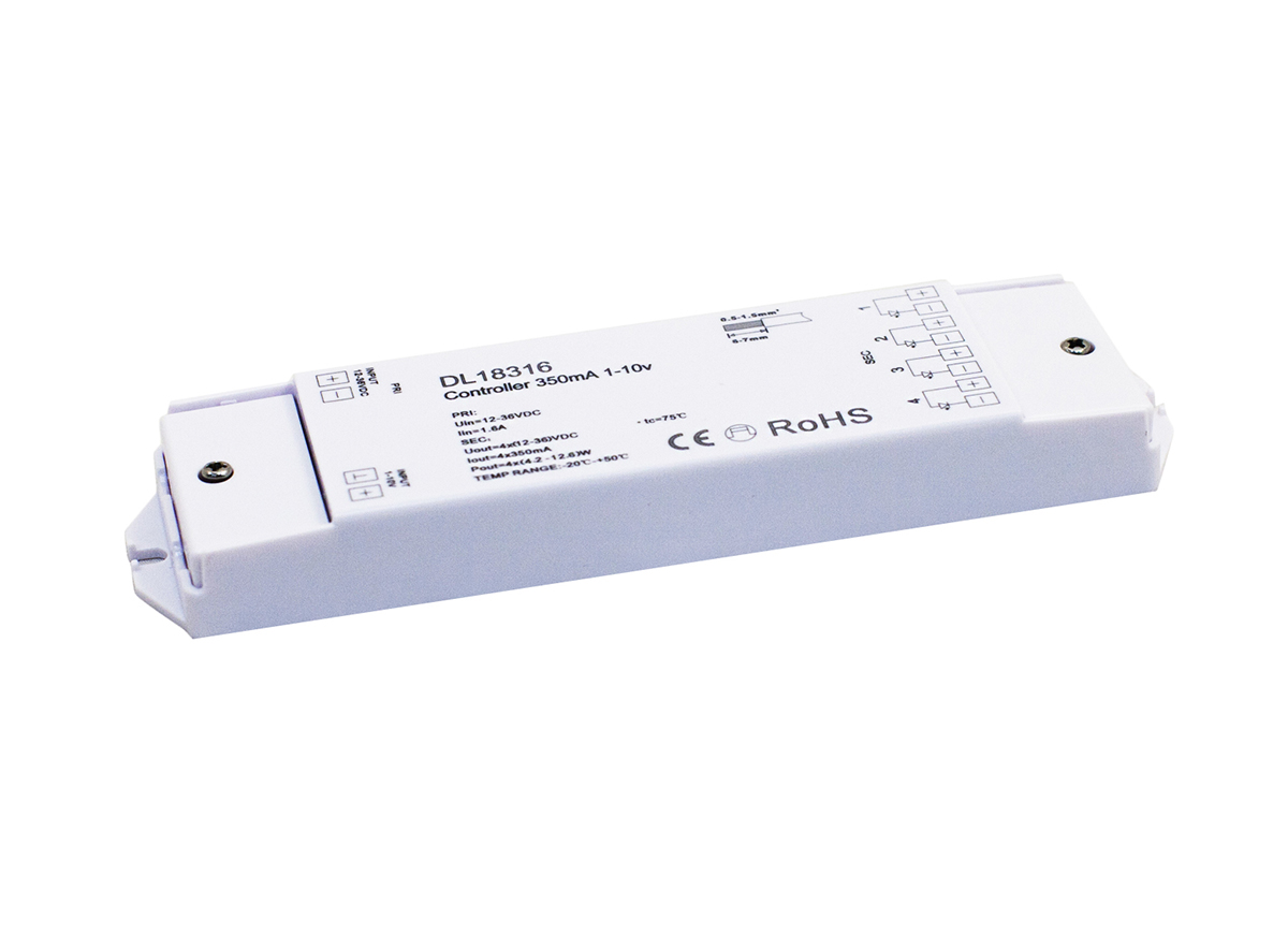 Контроллер Donolux 4,2-12,6Вт 24В 350А IP20 DL18316/controller 350mA 1-10V в Санкт-Петербурге
