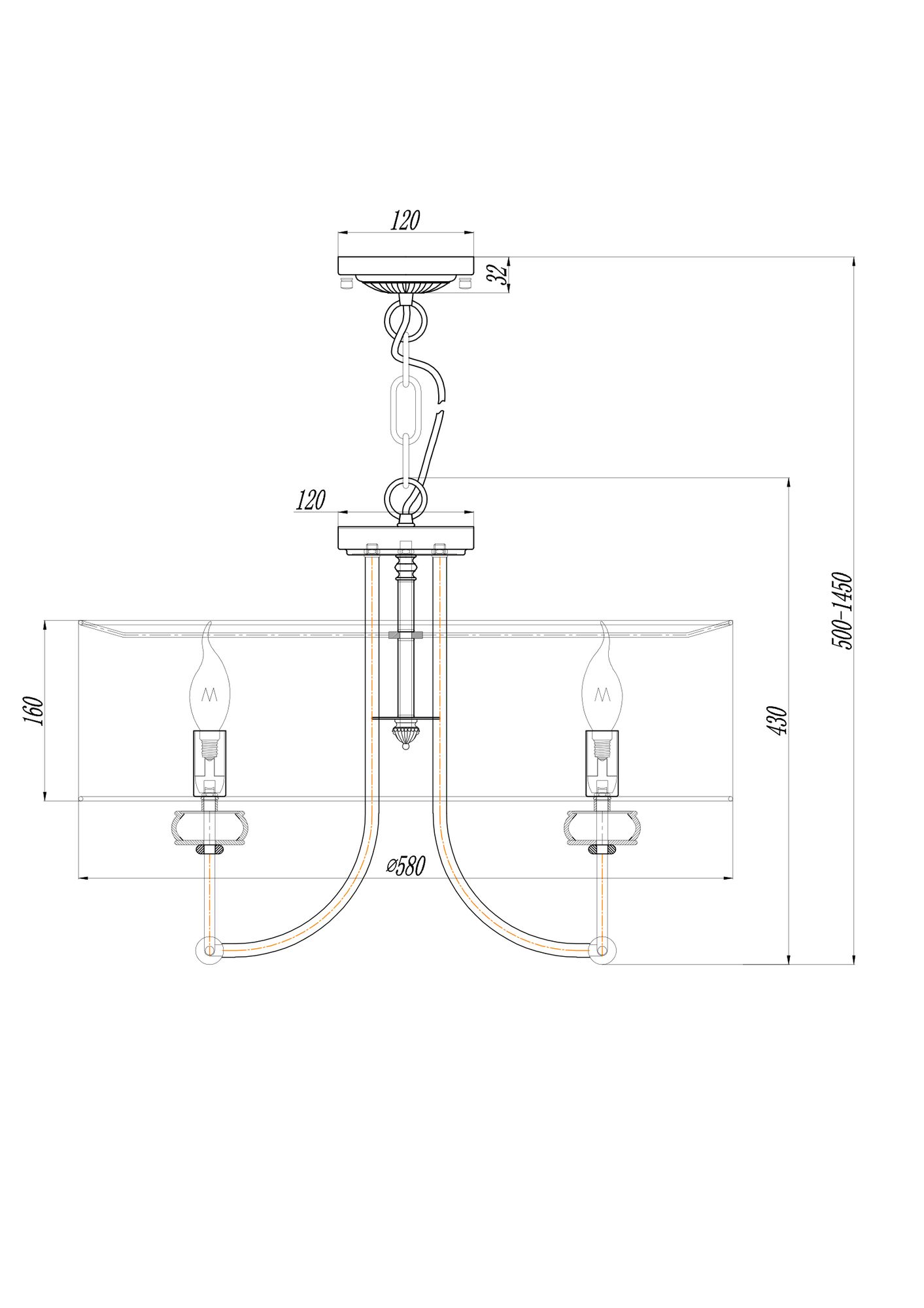 Подвесная люстра Maytoni Roma ARM006PL-06G в Санкт-Петербурге