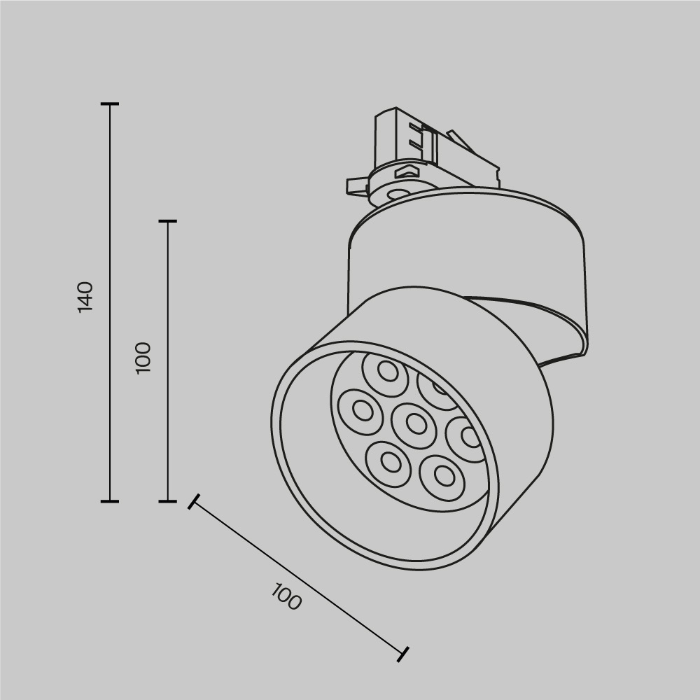 Трековый трехфазный светильник Maytoni Alfa TR199-3-15W2.7K-M-W в Санкт-Петербурге