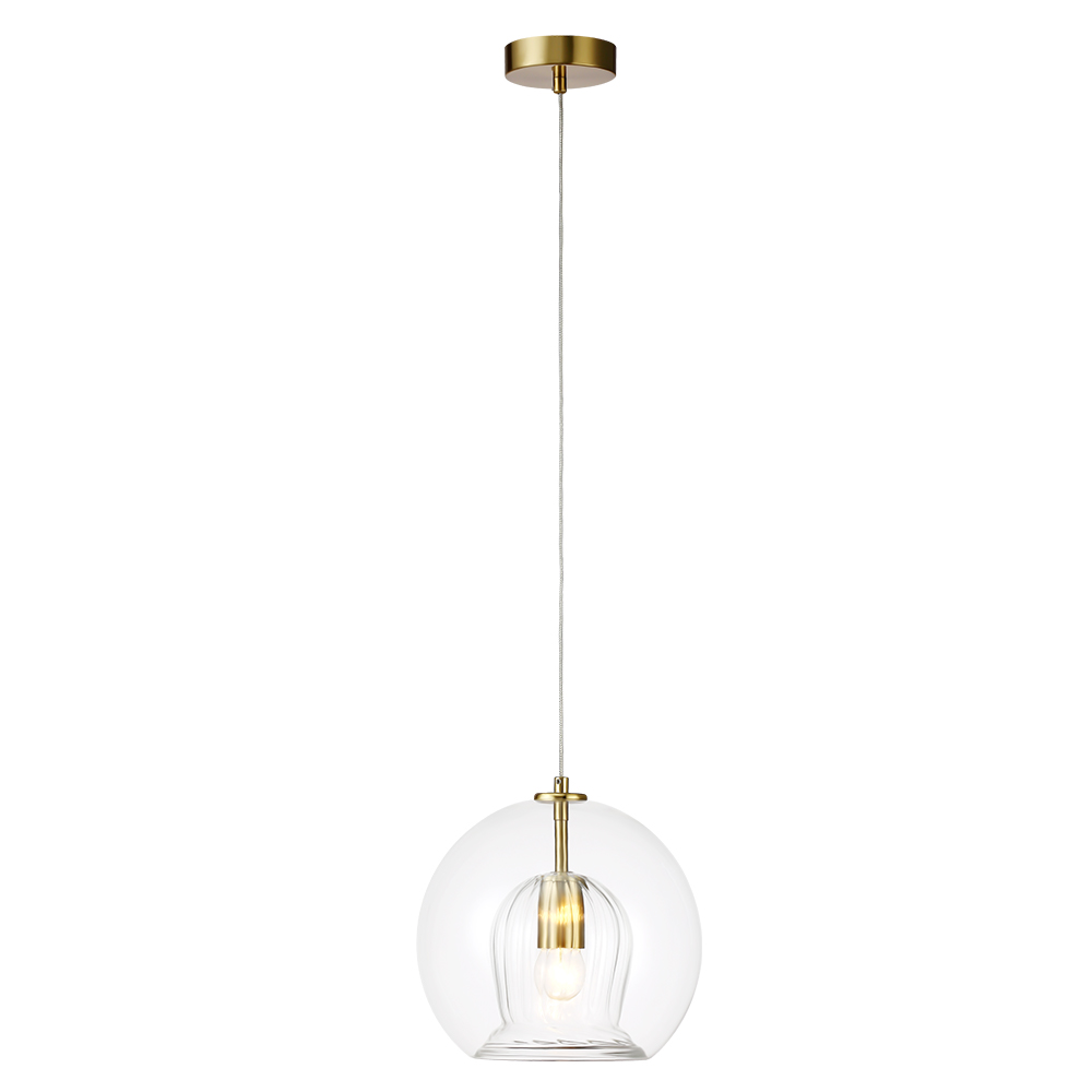 Подвесной светильник Crystal Lux LUISA SP1 BRASS/TRANSPARENT в Санкт-Петербурге