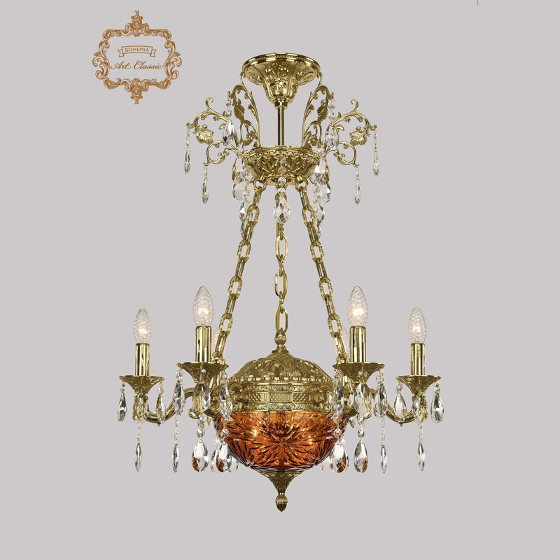 Подвесная люстра Art Classic 31.51.6.CK125SP.250SP.G.Sp.Amber.1A в Санкт-Петербурге