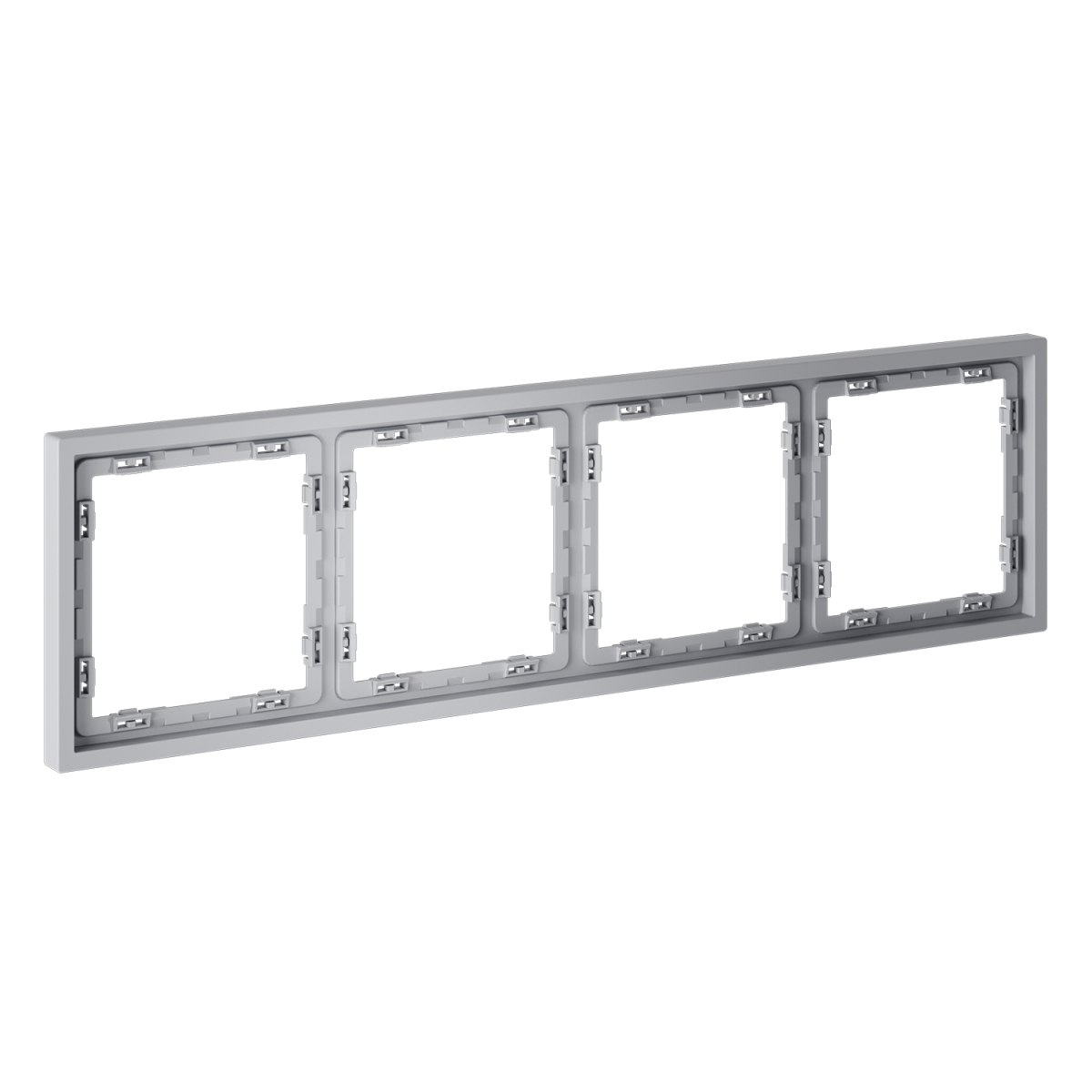 Рамка пластиковая Voltum S70 на 4 поста, (серый) VLS100416 в #REGION_NAME_DECLINE_PP#