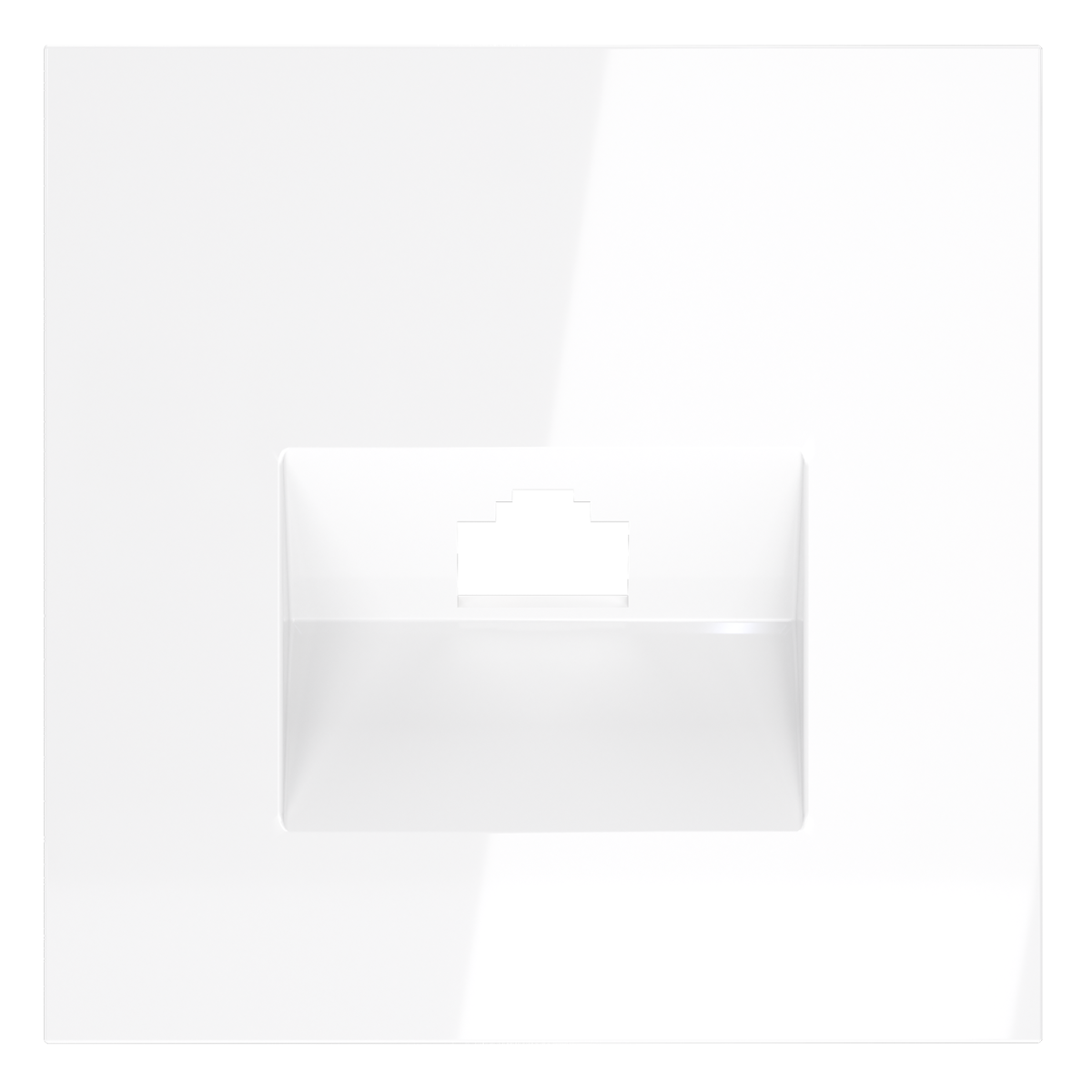 Накладка для розетки компьютерной RJ45 кат.6 Voltum S70 (белый глянцевый) VLS001301 в #REGION_NAME_DECLINE_PP#