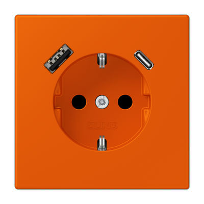 Розетка 2K+З USB Typ AC Jung LC1520-15CA260 в #REGION_NAME_DECLINE_PP#