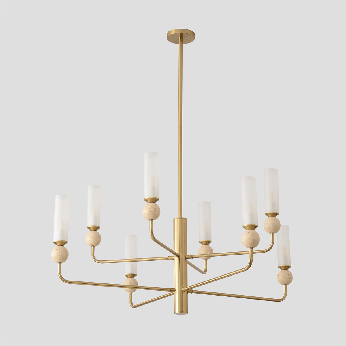 Люстра на штанге Crystal Lux SIMPLY SP8 BRASS в Санкт-Петербурге