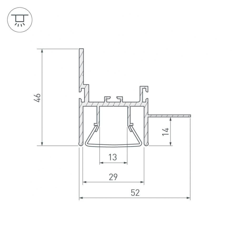 Профиль Arlight FOLED-WALL-2000 023865 в Санкт-Петербурге