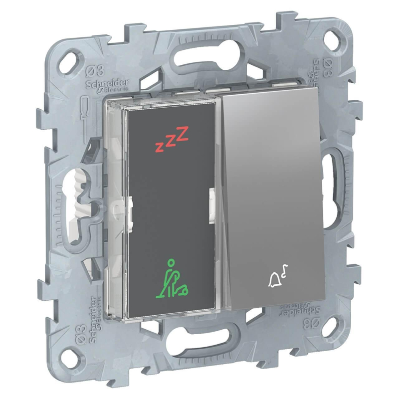 Дисплей гостиничного номера и кнопочный звонок Schneider Electric Unica New NU577730 в Санкт-Петербурге