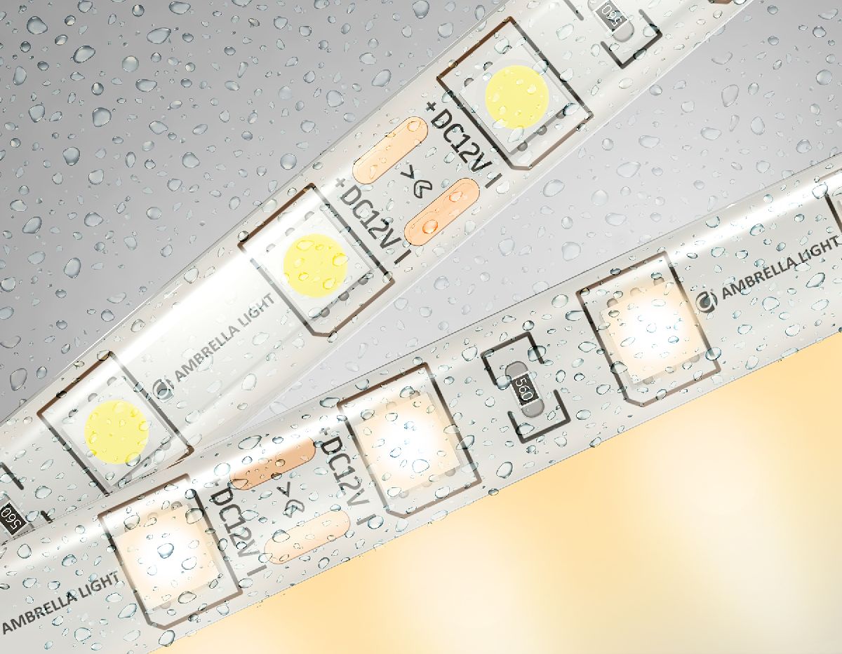 Светодиодная лента Ambrella Light LED Strip 12В 5050 14,4Вт/м 3000K 5м IP65 GS2101 в Санкт-Петербурге