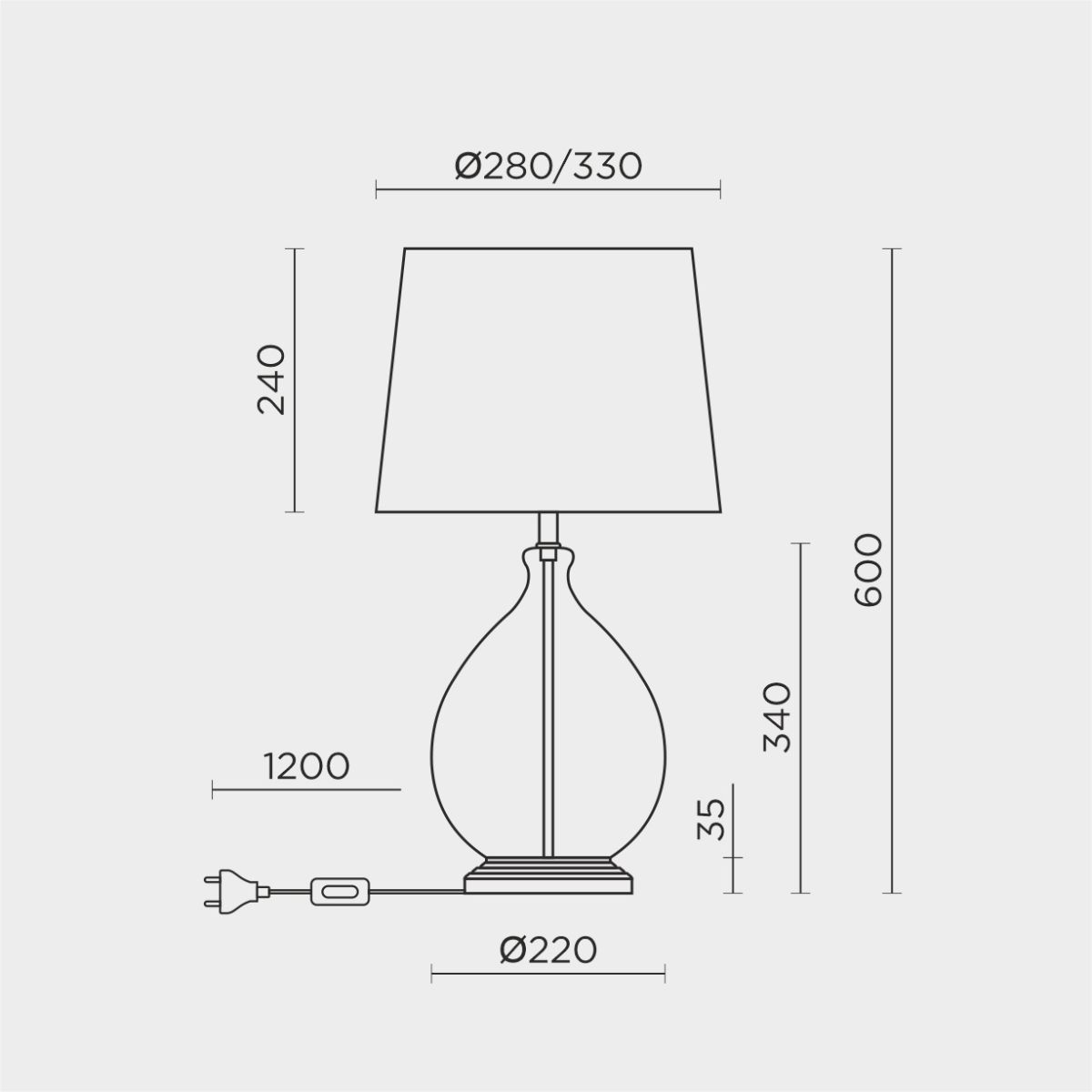 Настольная лампа Modelux ML.6111.01TL BK в #REGION_NAME_DECLINE_PP#