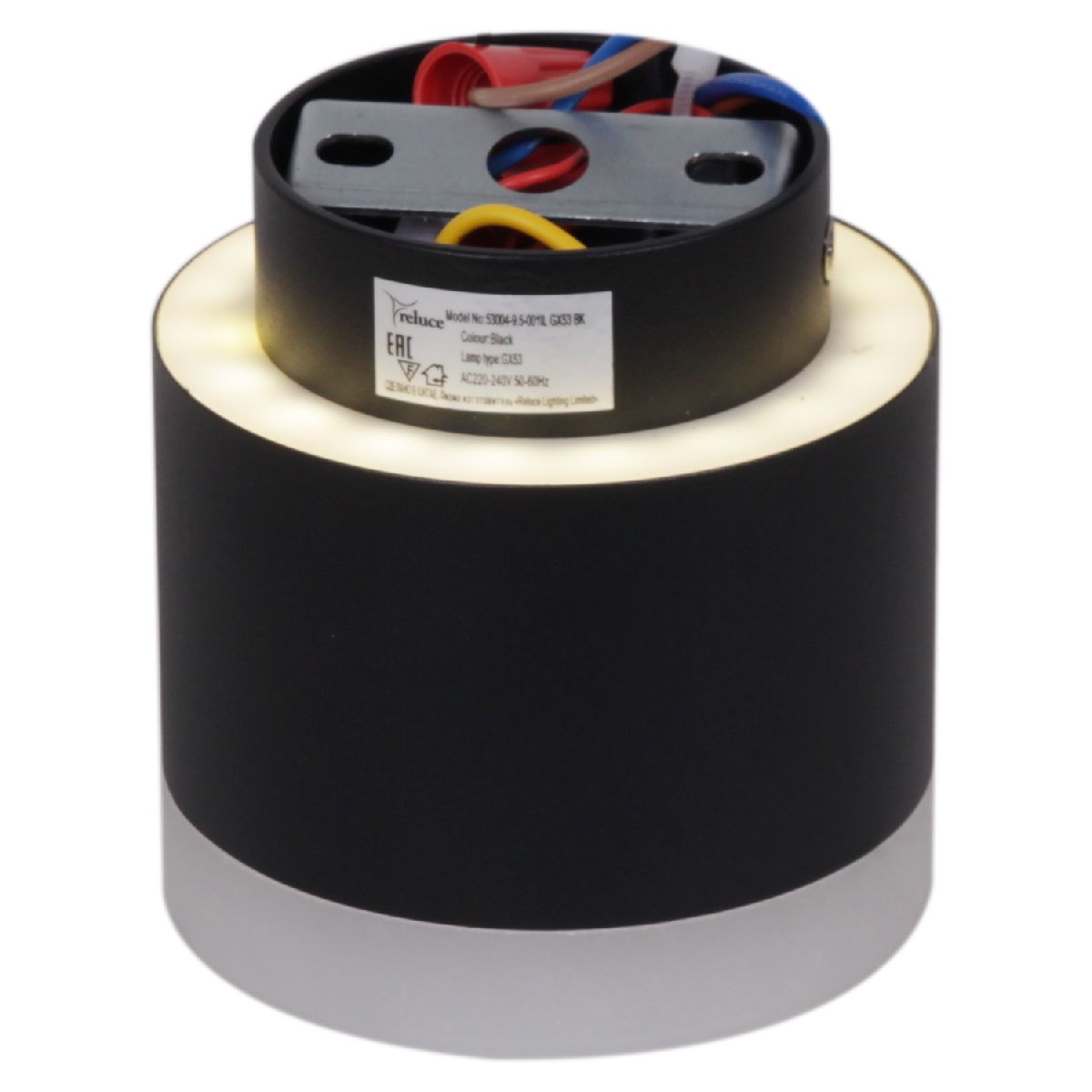 Накладной светильник Reluce 53004-9.5-001IL GX53+LED3W BK в Санкт-Петербурге