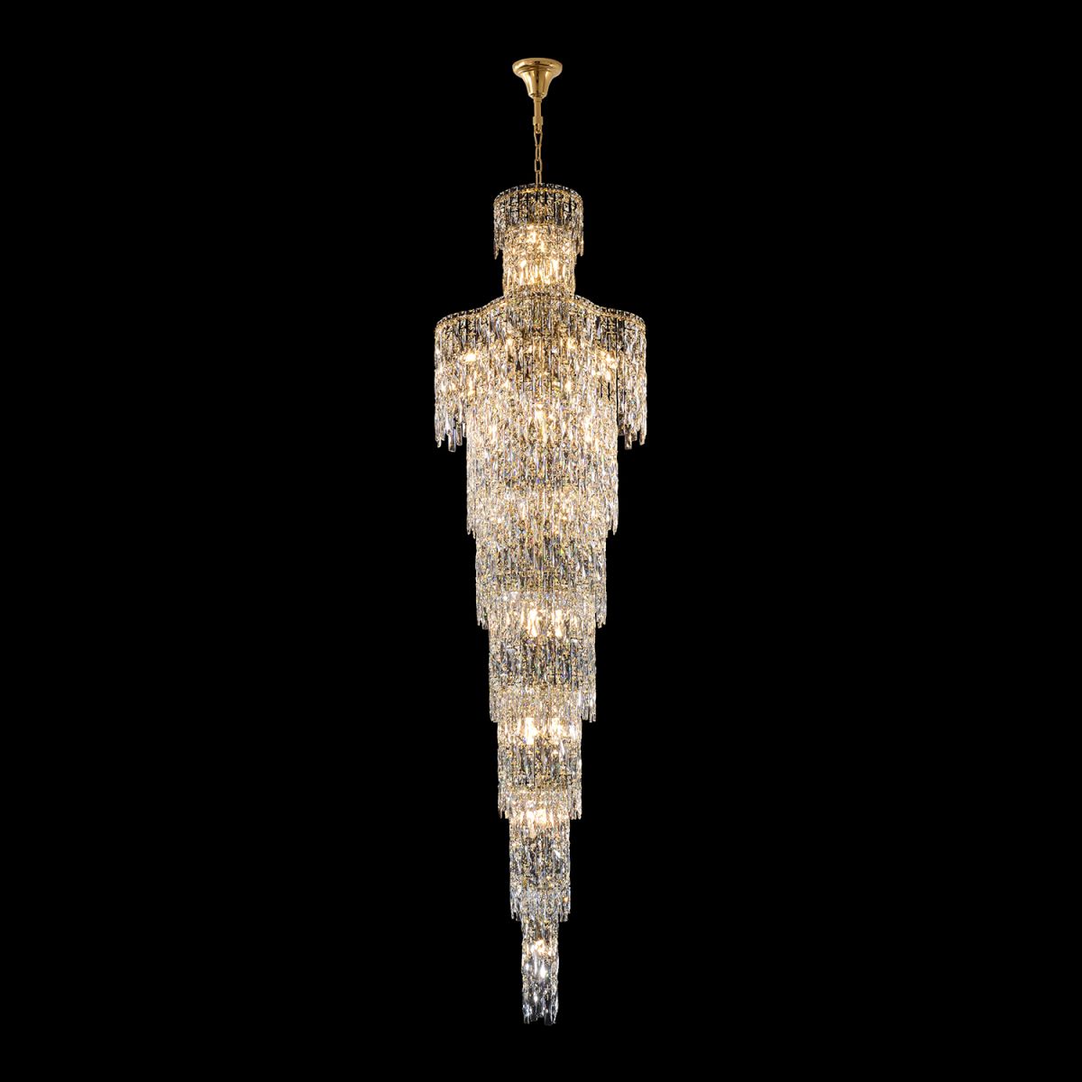 Каскадная люстра Crystal Lux ABRIL SP28 GOLD в Санкт-Петербурге
