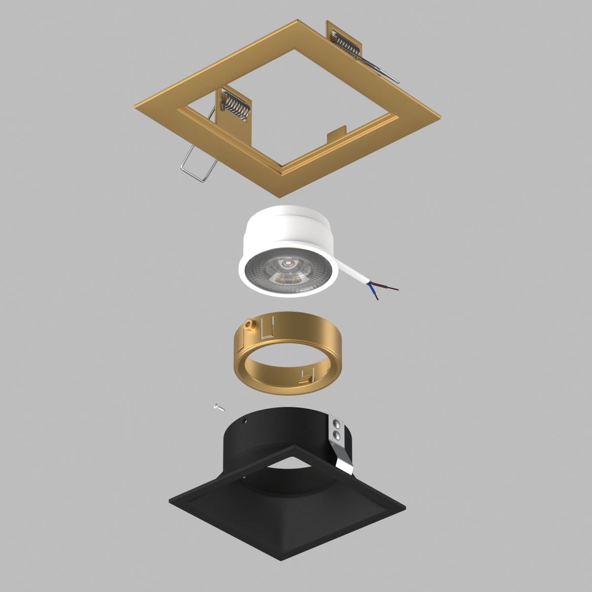 Встраиваемый светильник Lightstar Domino (214513+214507+214003) D51307GMOD в Санкт-Петербурге