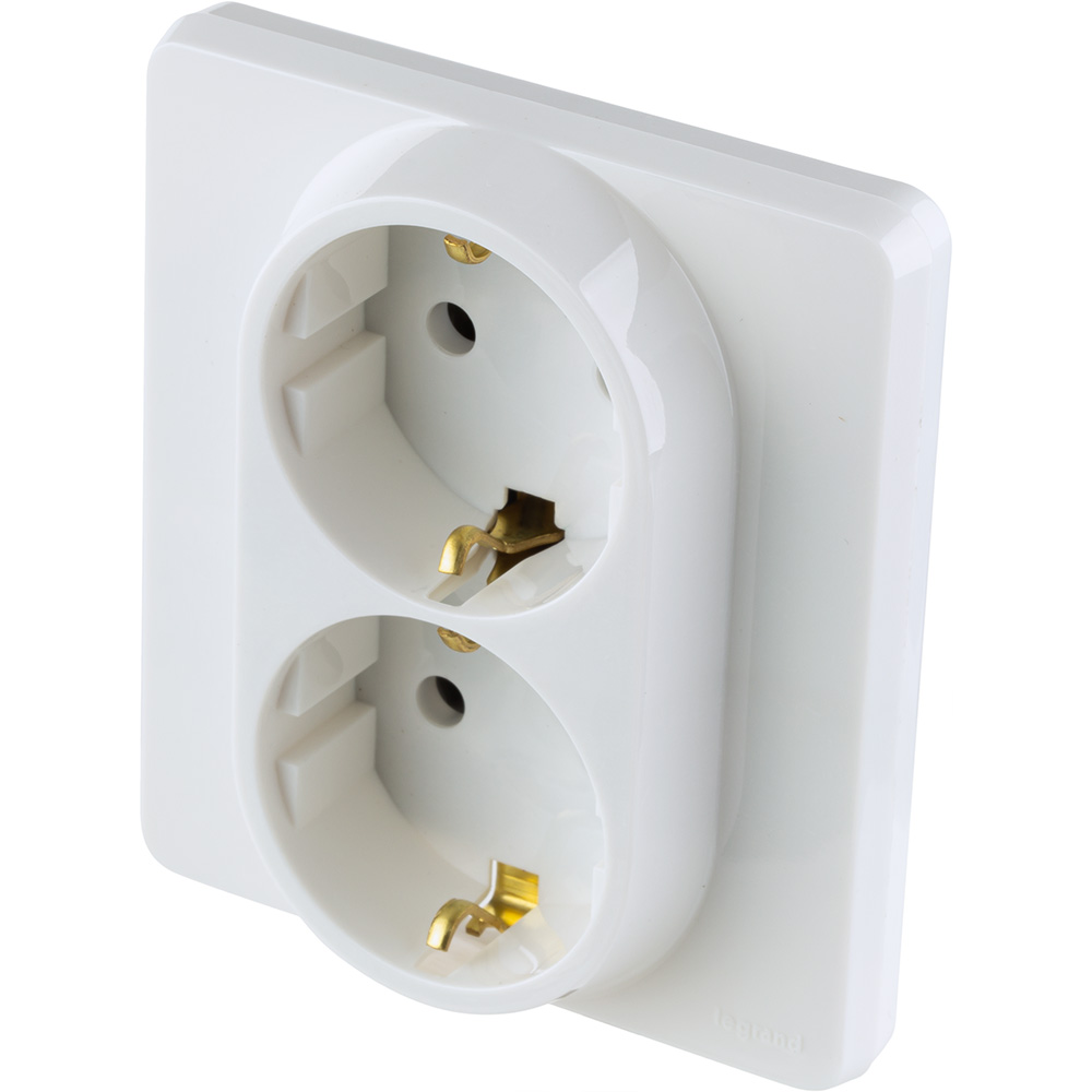 Розетка двойная с/з Legrand Inspiria 673750 в Санкт-Петербурге