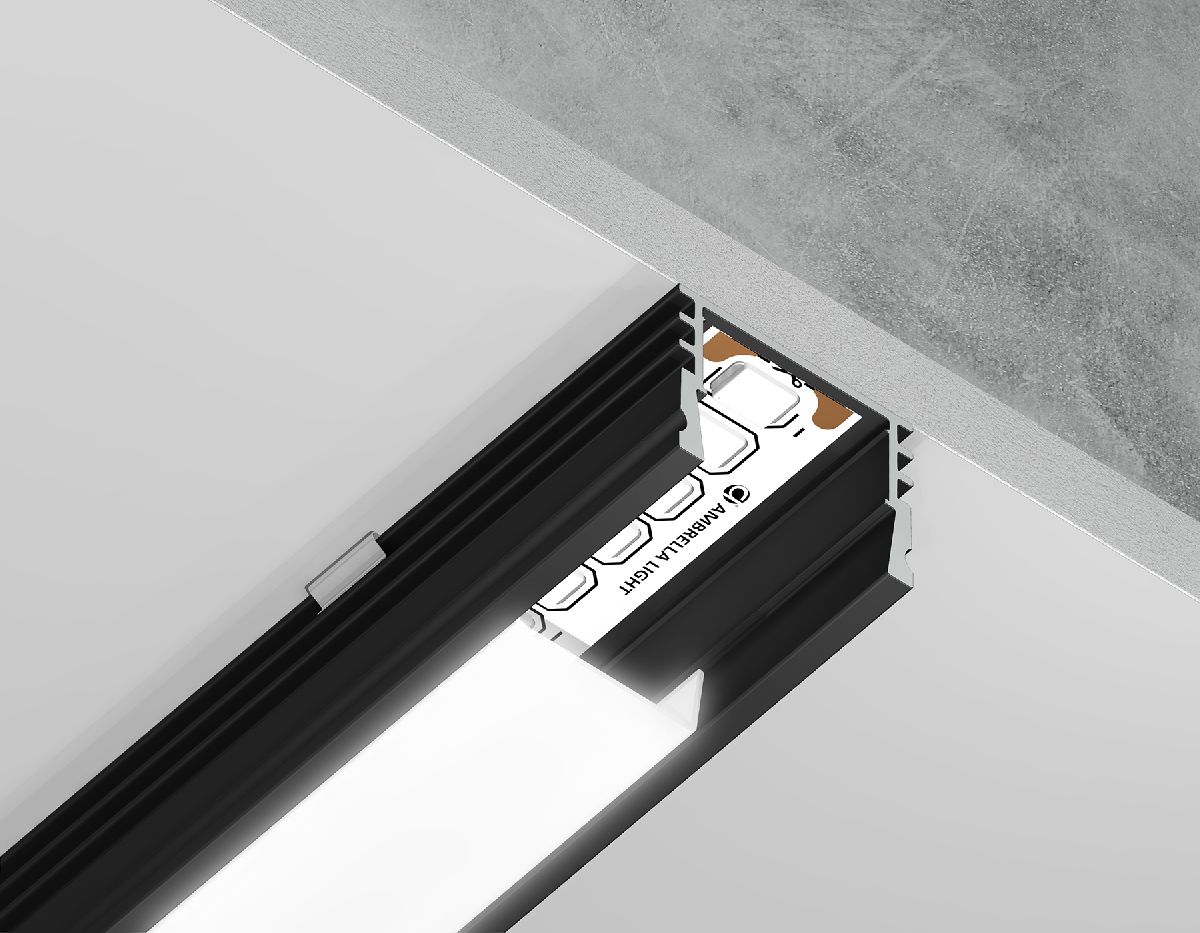 Алюминиевый накладной профиль Ambrella Light Alum Profile GP1750BK УЦ в Санкт-Петербурге