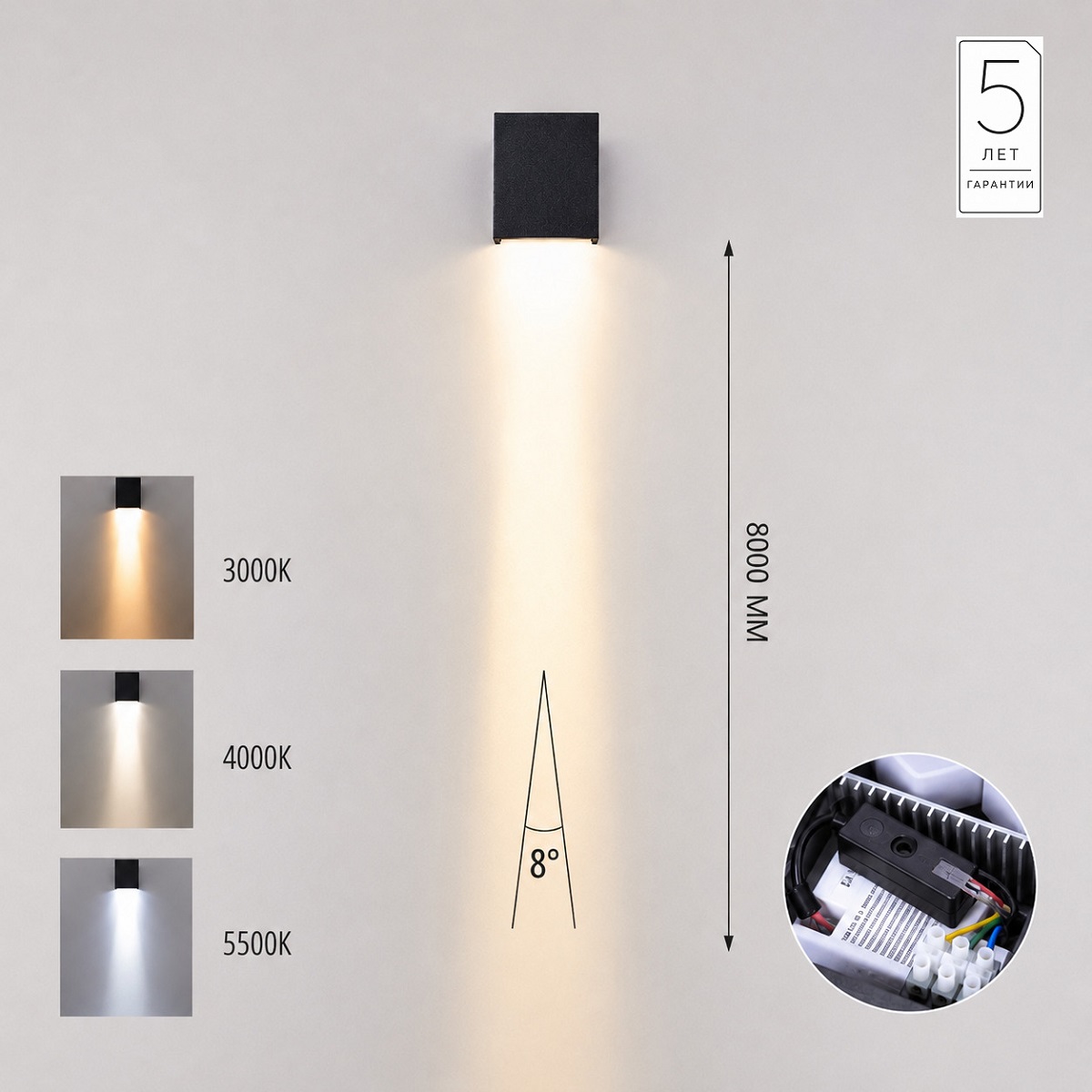 Уличный настенный светильник Odeon Light Nature Arrow 7188/5WLP в Санкт-Петербурге