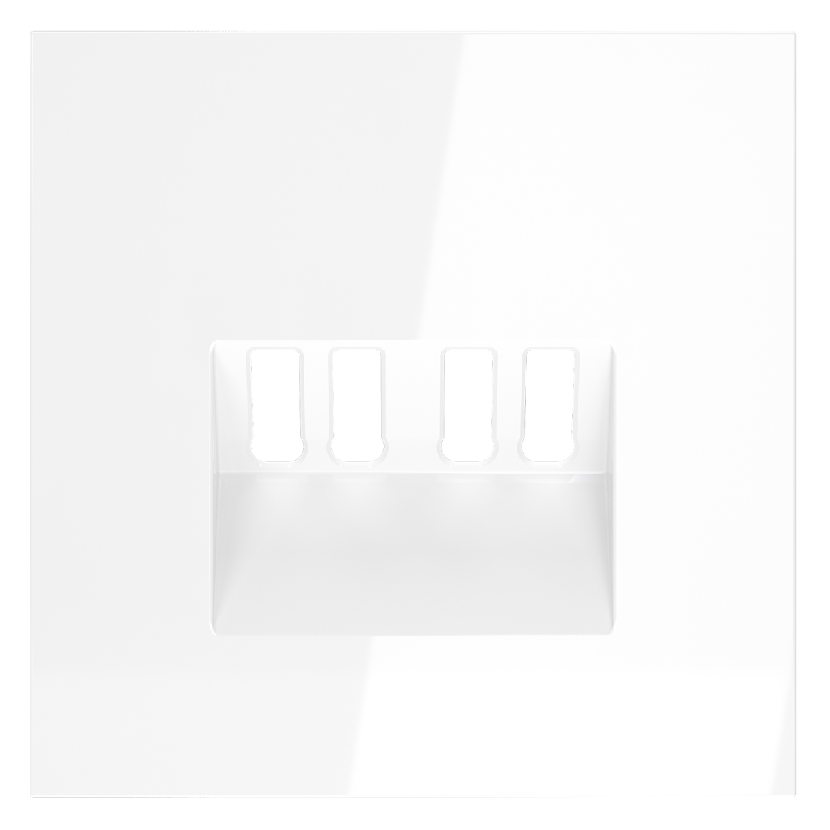 Накладка для розетки акустической 4-местной  Voltum S70 (белый глянцевый) VLS001501 в #REGION_NAME_DECLINE_PP#