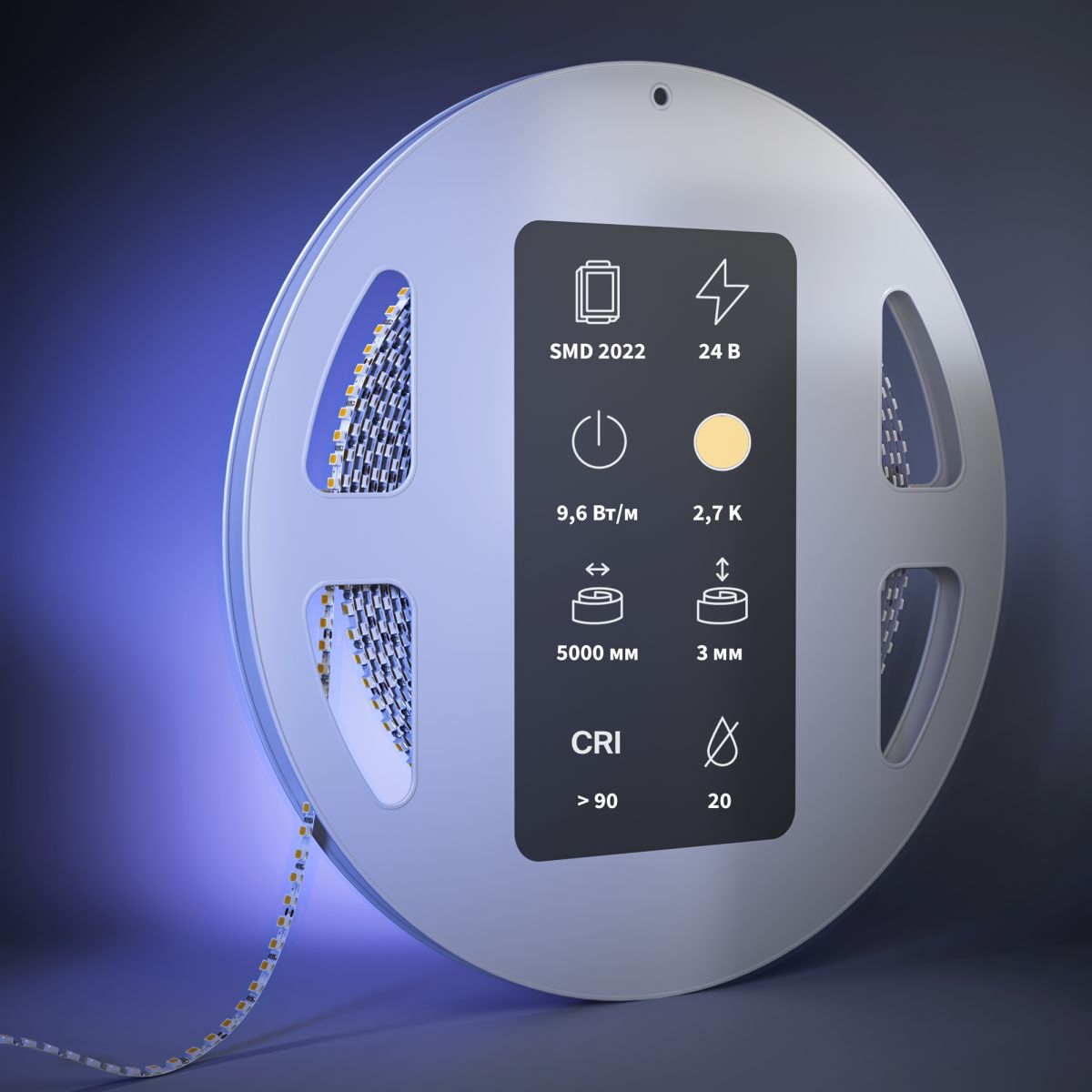 Светодиодная лента Maytoni Led Strip 24В 2022 9,6Вт/м 2700К 5м IP 20 201264 в Санкт-Петербурге