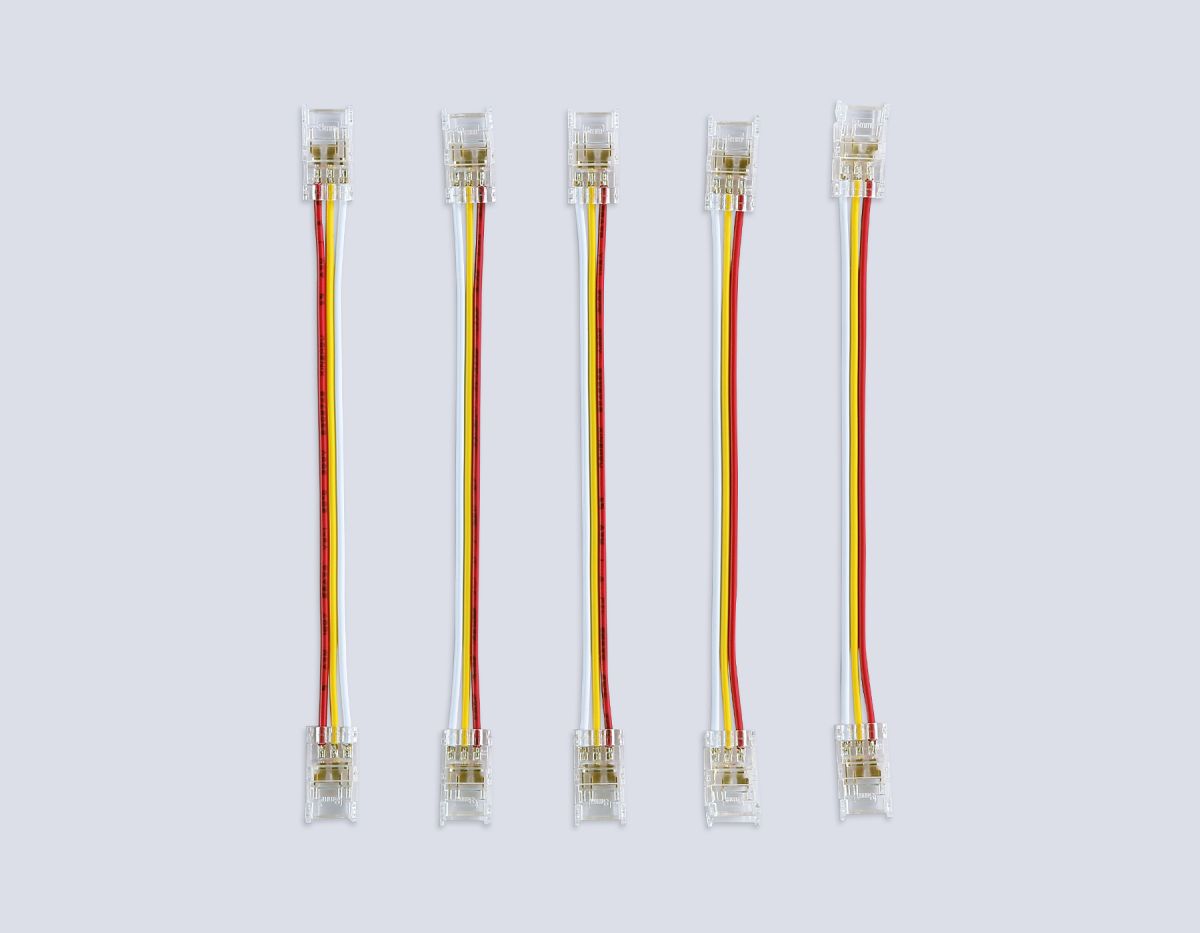Соединитель гибкий двухсторонний Ambrella Light Illumination COB CCT 12/24V для лент 8mm (3 конт.) (5шт. в комплекте) GS7911 в #REGION_NAME_DECLINE_PP#