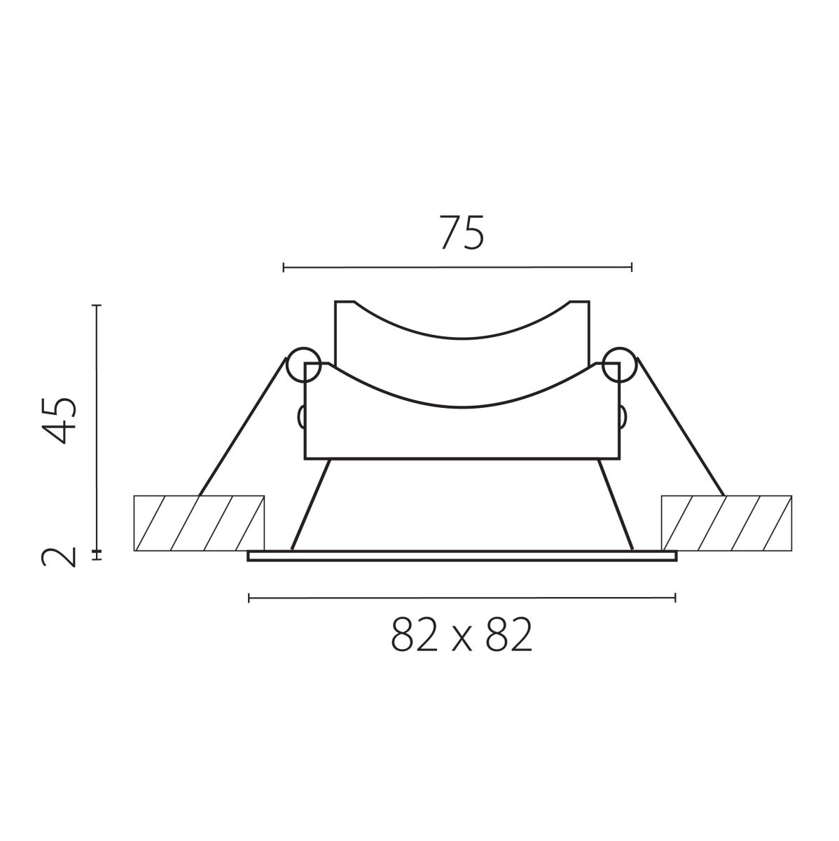 Рамка термостойкая (светильник) PVC д/крепления LED источника света в подвесном потолке Lightstar Piano 012927 в #REGION_NAME_DECLINE_PP#